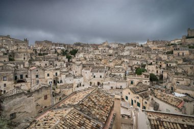 Matera, Basilicata, İtalya'daki mağara kenti