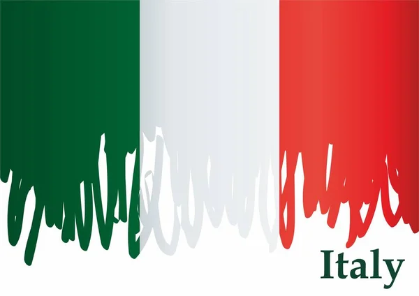 Flag of Italy, Italian Republic. Template for award design, an official document with the flag of Italy. Bright, colorful vector illustration.