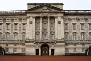 Londra, İngiltere - 27 Kasım 2017: Dış, Buckingham Sarayı sonbahar günü