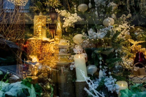 London November 2017 Das Mit Weihnachtlichen Stilelementen Gestaltete Schaufenster — Stockfoto