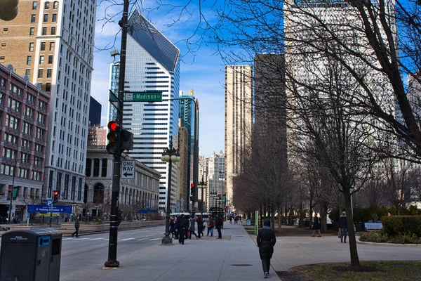 Chicago Illinois Usa Március 2018 Tavaszi Chicago Városkép — Stock Fotó