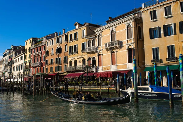 Venecia Italia Enero 2019 Soleado Día Invierno Venecia Filmado Desde — Foto de Stock