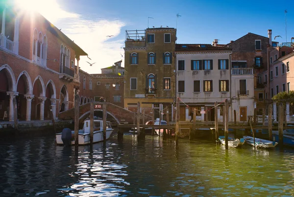 Venecia Italia Enero 2019 Soleado Día Invierno Venecia Filmado Desde — Foto de Stock