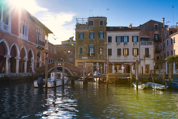 Venecia Italia Enero 2019 Soleado Día Invierno Venecia Filmado Desde — Foto de Stock