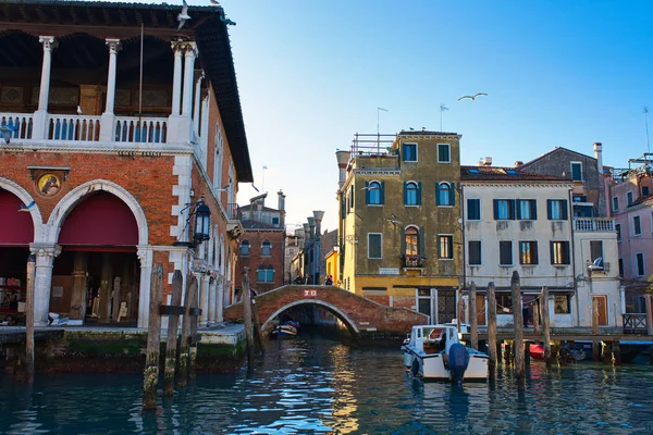 Venecia Italia Enero 2019 Soleado Día Invierno Venecia Filmado Desde — Foto de Stock