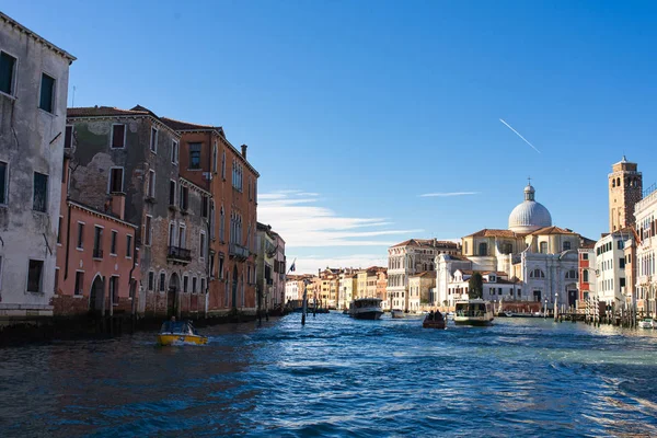 Venecia Italia Enero 2019 Soleado Día Invierno Venecia Filmado Desde — Foto de Stock