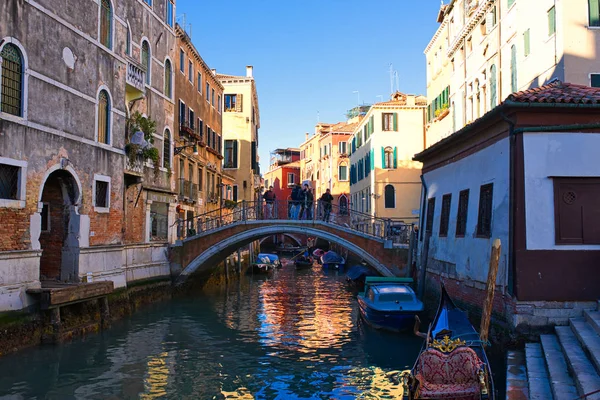 Venecia Italia Enero 2019 Soleado Día Invierno Venecia Filmado Desde — Foto de Stock