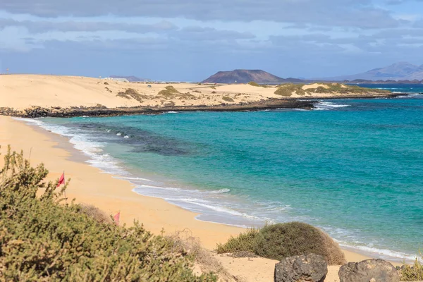 Krásné Pobřeží Fuerteventura Kanárské Ostrovy Cíl Cesty Přírodní Pozadí — Stock fotografie