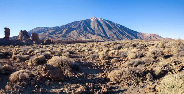 Vista Panorámica Del Famoso Volcán Montaña Pico Del Teide Parque — Foto de Stock