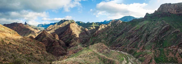 Natursköna Bergskedjan Panorama Gran Canaria Island Mirador Del Molino Natur — Stockfoto