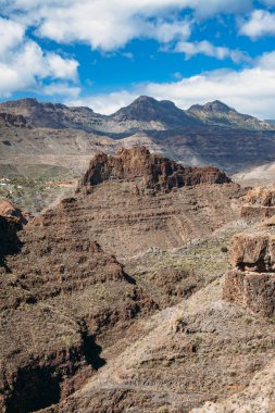 Doğal dağ manzara. Gran Canaria ada. Doğa arka plan
