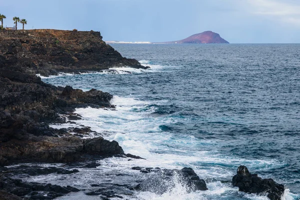 Malownicze Seascape Teneryfa Wyspy Kanaryjskie Hiszpania Podróż Koncepcja Lato Wakacje — Zdjęcie stockowe