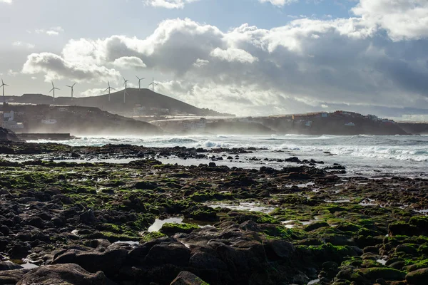 Scenic Merimaisema Gran Canarian Rannikolla Kanariansaaret Espanja Los Caseronessa Matkakonsepti — kuvapankkivalokuva