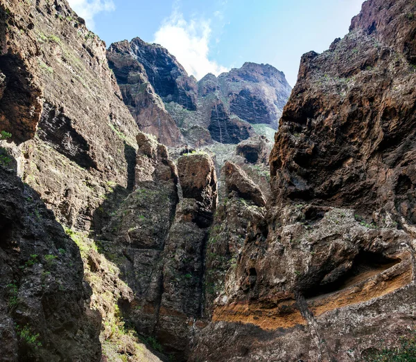 Natursköna Berg Landskap Masca Gorge Teneriffa Kanarieöarna Natur Bakgrund — Stockfoto