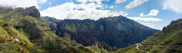 Natursköna Panorama Över Vackra Bergskedjan Landskap Gran Canaria Island Natur — Stockfoto