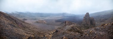 Tenerife adasında doğal dağ panorama manzara. Doğa arka plan