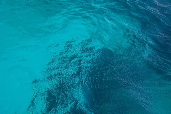 Clair Turquoise Eau Mer Fond Surface — Photo