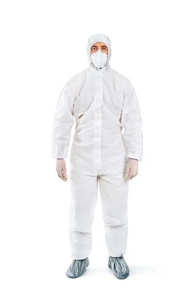 Full length portrait of doctor wearing PPE — Stock Photo, Image