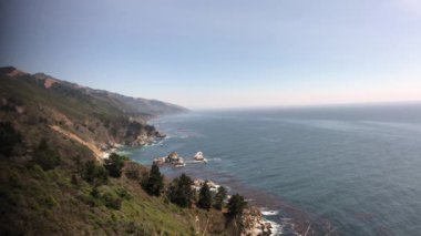 Hala atış kıyı şeridi boyunca karayolu 1, California Big Sur.