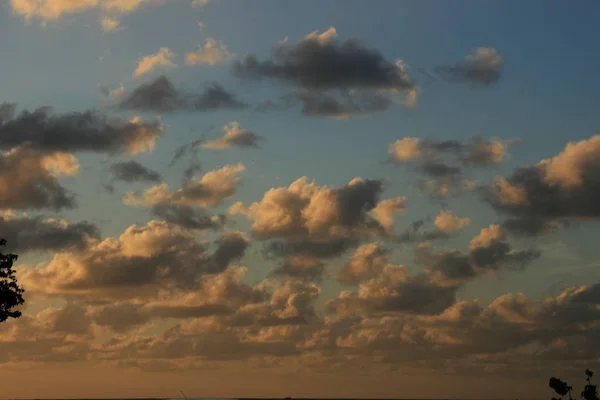 Sunset clouds in the skies