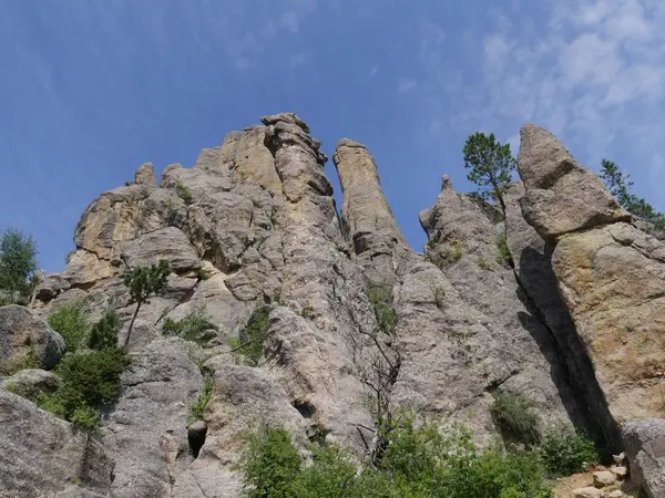 Kathedraal spikes, Naald's Highway, South Dakota — Stockfoto