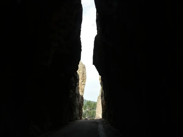 Needle's Eye Tunnel, Custer State Park — Stock Photo, Image