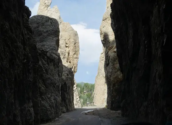 Тунель під очима голки, державний парк Кастер — стокове фото