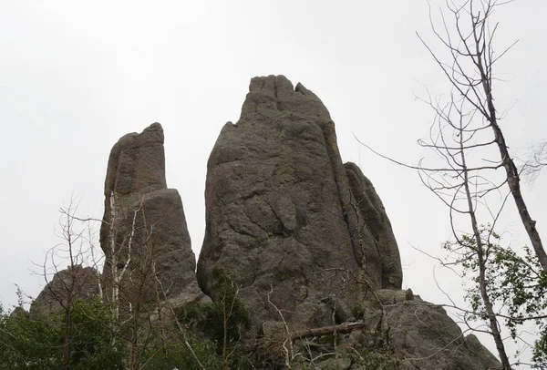 Granieten Rotswanden Rotsformaties Bij Needle Eye Een Rock Tunnel Bij — Stockfoto