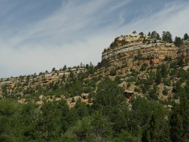 Bighorn Havzası, Wyoming kaya ve jeolojik oluşumların Yukarı çekim.