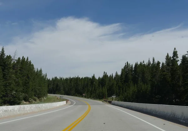 Traversée Pont Autoroute Comté Bighorn Dans Wyoming — Photo