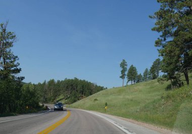 Custer State Park, Güney Dakota çevresinde sürüş