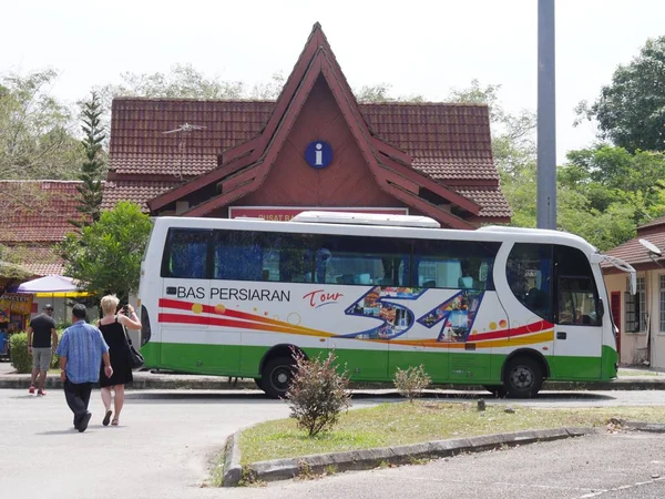 Ayer Keroh Malaca Fevereiro 2018 Parques Ônibus Turísticos Frente Centro — Fotografia de Stock