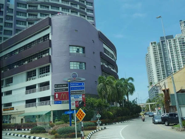 Malacca Malezya Şubat 2018 Malacca City Farklı Konumlar Bir Kavşak — Stok fotoğraf