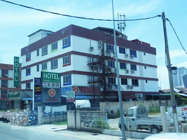 Малаці Малайзія Лютий 2018 Барвистий Будинок Hotle Місті Малакка — стокове фото