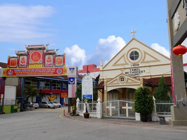 Malacca Malezya Şubat 2018 Tamil Methodist Church Jonker Street Malacca — Stok fotoğraf