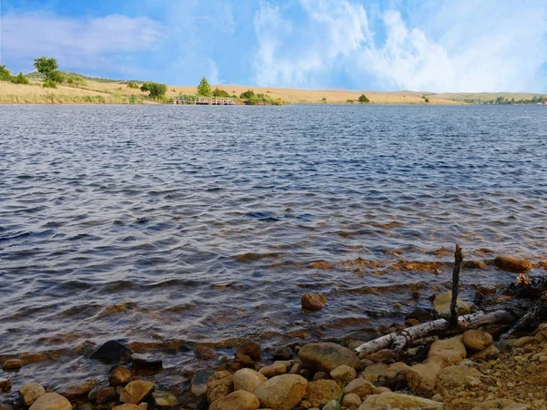 Lake Elmer Thomas Late Afternoon Comanche County Oklahoma — Stock Photo, Image