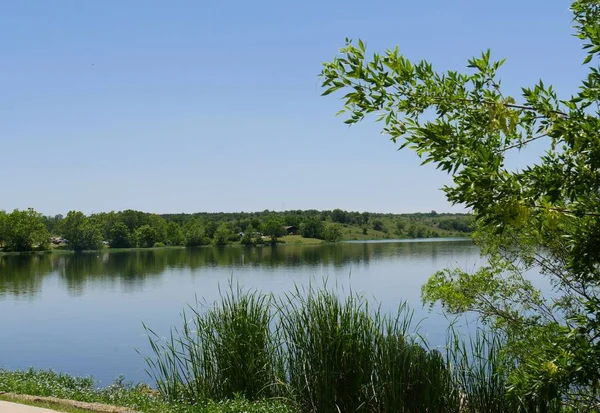 Bela Vista Lago Veterano Sulphur Oklahoma — Fotografia de Stock