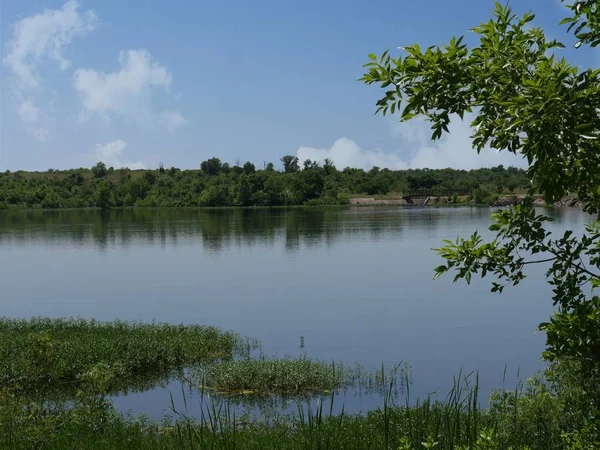 Mittlere Nahaufnahme Des See Veteranen Einem Schönen Tag Schwefel Oklahoma — Stockfoto