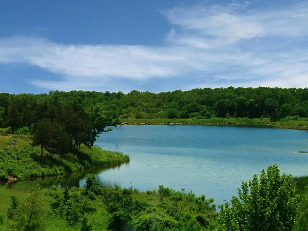 Vista Refrescante Lago Chickasaw National Recreation Area Davis Oklahoma — Fotografia de Stock