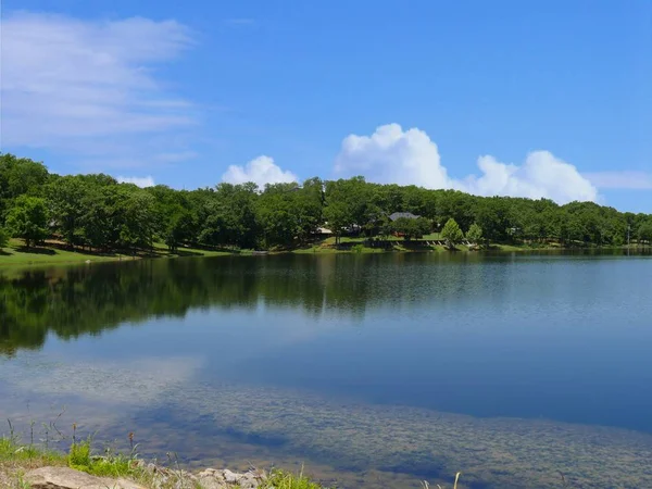 Scenic Refreshing View Lake Chickasaw National Recreation Area Davis Oklahoma — Stock Photo, Image