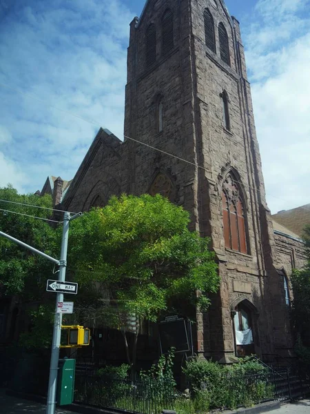 Nueva York Septiembre 2017 Recorte Iglesia Metodista Unida Comunidad Metropolitana —  Fotos de Stock