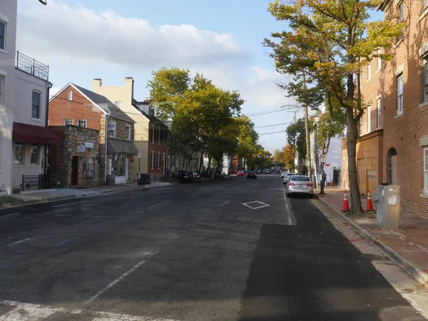 Alexandria Virginia September 2017 Old Street Quaint Buildings Alexandria — Stock Photo, Image