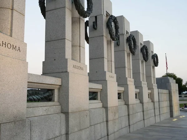 Washington Usa Září 2017 Pomníky Světové Války Uctění Všech Těch — Stock fotografie