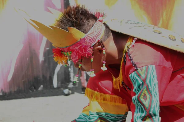 Davao City Philippines August 2014 Side View Close Street Dancer — Stock Photo, Image