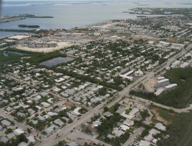 Key West, Florida manzaralı hava manzarası 