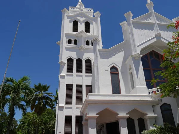 Imagem Perto Recortada Igreja Episcopal São Paulo Key West Flórida — Fotografia de Stock