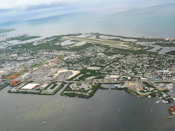 Amplia Vista Aérea Key West Florida Tomada Desde Una Ventana — Foto de Stock