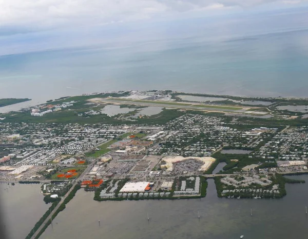 Florida Nın Güney Noktası Olan Key West Havadan Çekilmiş Fotoğrafı — Stok fotoğraf