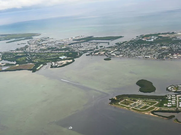 Vista Aérea Key West Florida Una Tarde Lluviosa — Foto de Stock