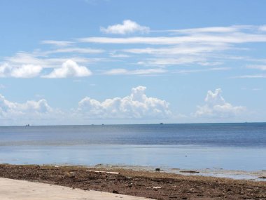 S Roosevelt Bulvarı boyunca plaj alanı, Key West, Florida.